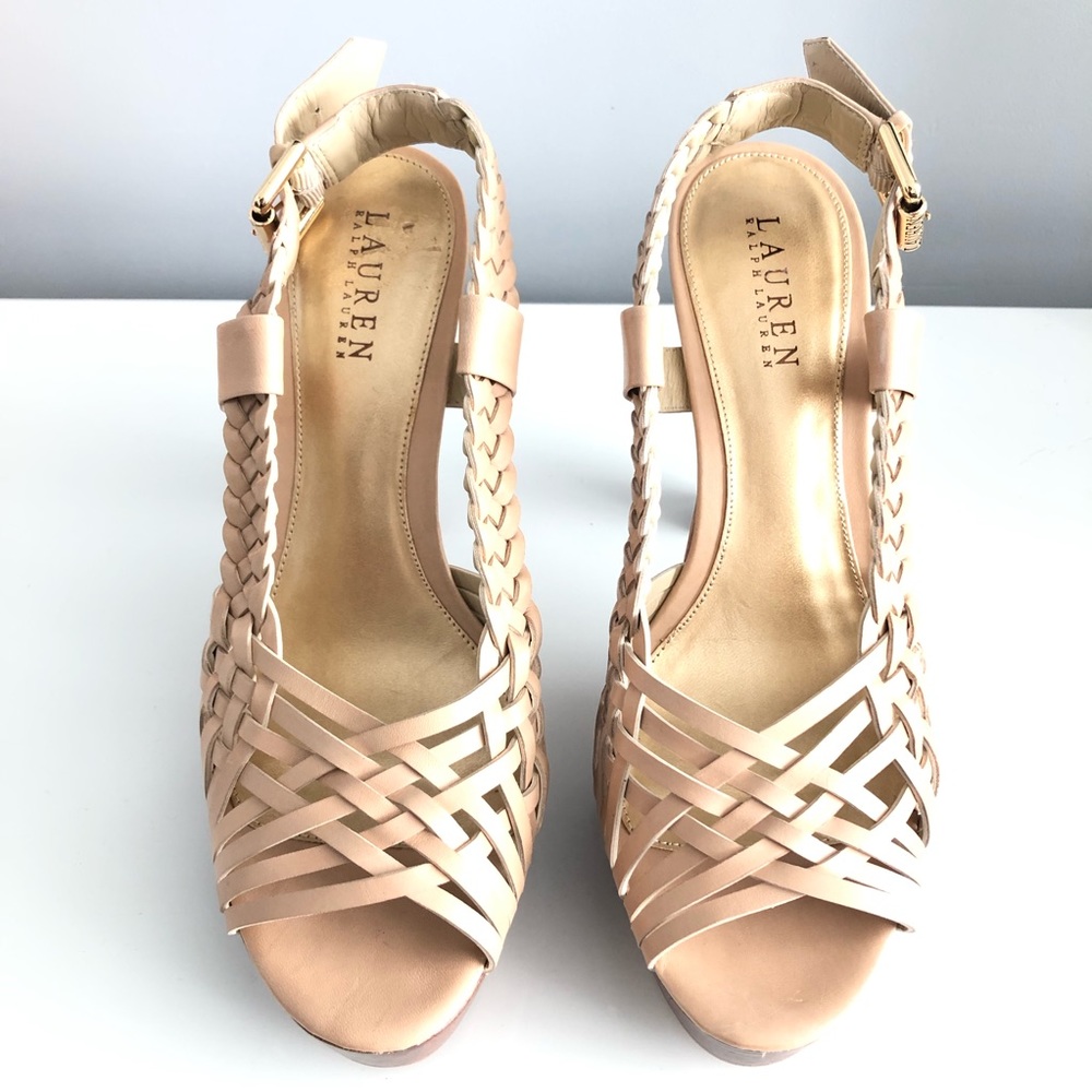 Weaved Platform Sandal by Lauren by Ralph Lauren
